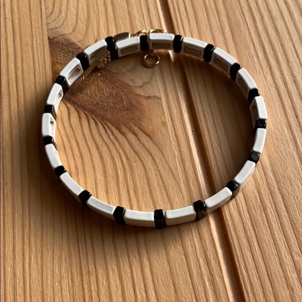 Roxanne Assoulin Choker Necklace White and Black